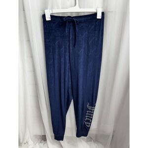Juicy Couture Velvet Sleepwear Pants Navy  Large 0492